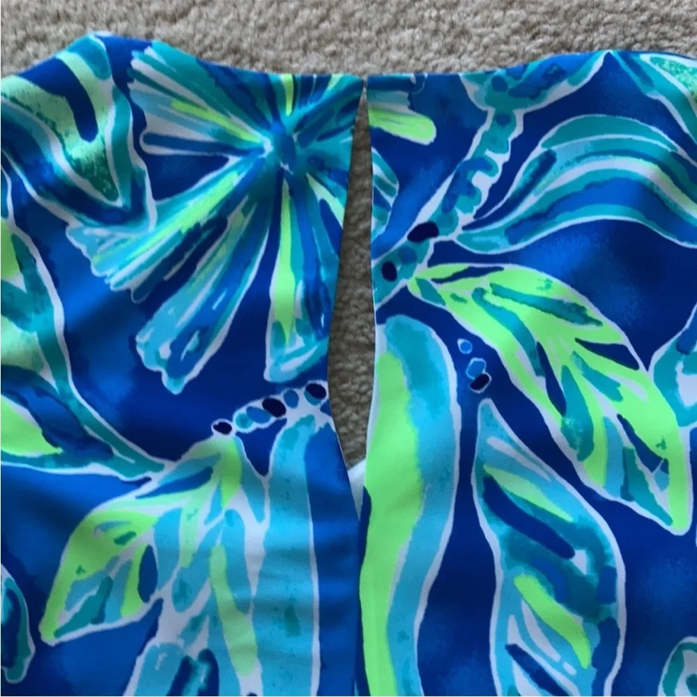 Lilly Pulitzer Rosalia Dress Beckon Blue Palm Passage - Picture 7 of 9